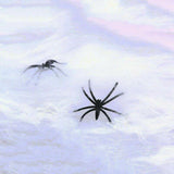 4x Large Stretchy Spider Webs Cobweb 20 Spiders Scary Halloween Party Decoration