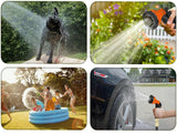 Heavy Duty Expandable Flexible Garden Magic Water Hose Pipe Spray Gun 50FT Black