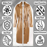 2x 183cm Long Dress Bags Clothes Suit Cover Storage Travel Garment Bag Zip Up