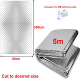 Radiator Insulation Foil Heat Back Reflector Sheet Energy Saving Panel Window