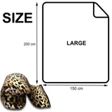 Luxury Faux Fur Throw Fleece Blanket Large Sofa Bed Mink Soft Warm Plush Double