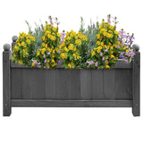 Premium Wood Garden Planter Large Flower Plant Pot Window Box Raised Bed Basket