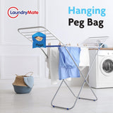 2x Clothes Peg Bag Washing Line Laundry Hanging Storage Basket Fabric Holder