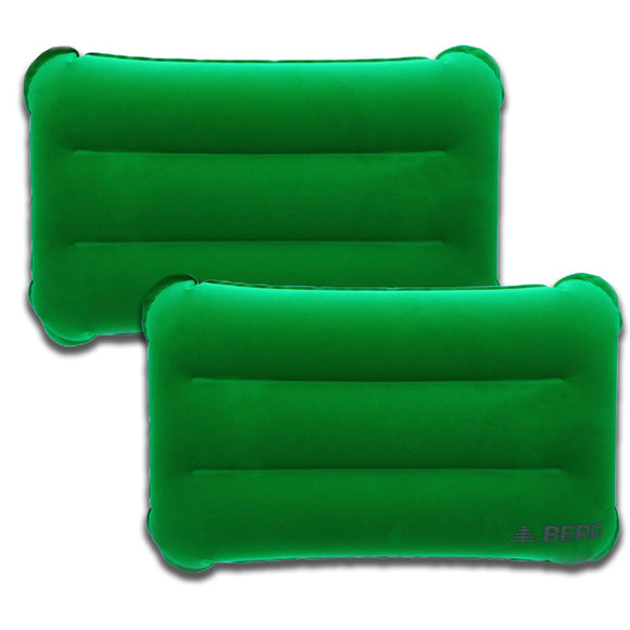 🔥2x Inflatable Pillows Blow Up Travel Cushions Neck Rest Support Camping Flight