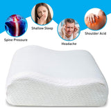 Cooling Pillow Orthopedic Memory Foam Contour Cervical Gel Head Neck Back Sleep