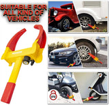 WHEEL CLAMP HEAVY DUTY ANTI THEFT LOCK CARAVAN TRAILER SECURITY CAR VAN - 2 KEYS