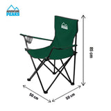 2x Camping Chairs Folding Outdoor Seat Fishing Garden Beach Chair Cup Holder UK