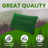 🔥2x Inflatable Pillows Blow Up Travel Cushions Neck Rest Support Camping Flight