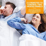 Electric Heated Blanket Thermal Cosy Fast 3 Heat Settings Dual Control King