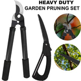 🔥Tree Loppers Pruner Shears & Folding Saw Pruning Set Branch Gardening Tool Kit