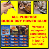 🔥24 Pack Super Glue 3g Tubes Instant Bonding Adhesive Multi-Purpose Strong Fix