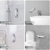 SAFETY SUPPORT HAND RAIL HANDLE BARS GRIP GRAB SUCTION BATH BATHROOM SHOWER