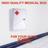 MEDICINE CABINET FIRST AID MEDICAL STORAGE BOX LOCKER WALL MOUNT LOCKABLE CASE