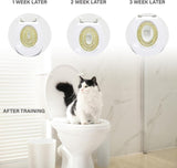Cat Toilet Training Kit Litter Box Kitty Toilet Mat Pet Seat Tray Hygienic Potty
