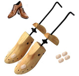 2x Shoe Tree Stretcher Wooden Shaper Men Adjustable Bunion Corn Blister Size6-12