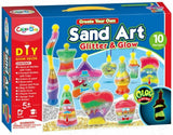 Magic Sand Art Kit Glow in Dark Make Your Own Activity Craft Bottles Necklaces