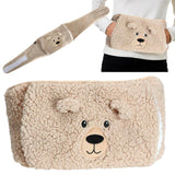 🔥Hot Water Bottle Belt with Luxurious Sherpa Cover Wearable Pain Relief 1L UK