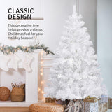 4ft Deluxe Christmas Tree Artificial With LED Lights White Pine Red Berry Cone Stand
