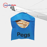 2x Clothes Peg Bag Washing Line Laundry Hanging Storage Basket Fabric Holder
