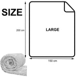 Luxury Faux Fur Throw Fleece Blanket Large Sofa Bed Mink Soft Warm Plush Double