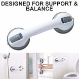 SAFETY SUPPORT HAND RAIL HANDLE BARS GRIP GRAB SUCTION BATH BATHROOM SHOWER