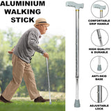 Aluminium Walking Stick Lightweight Walking Cane Aid Durable Adjustable Non Slip