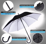 Large Windproof Umbrella Strong Automatic Folding Travel 8,10 Ribs Brolly Rain