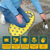 Premium Garden Kneeler Knee Pad Memory Foam Portable Kneeling Cushion Thick Mat