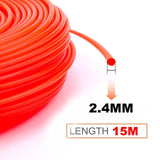 15m Strimmer Line Trimmer Wire Heavy Duty Replacement Cord 2.4mm Garden Grass UK