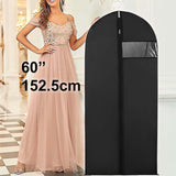 60" Hanging Suit Dress Coat Travel Bag Extra Large Clothes Cover Storage Zip UK