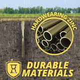 🔥32mm Metal Galvanised Ground Spike Soil Socket Outdoor Rotary Airer Parasol