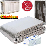Radiator Insulation Foil Heat Back Reflector Sheet Energy Saving Panel Window
