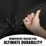 10x Deluxe Golf Umbrella  Auto Open Strong Wind Rain Sun Resistant 8 Rib Travel