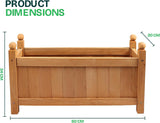 Premium Wood Garden Planter Large Flower Plant Pot Window Box Raised Bed Basket