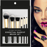 6 Pcs MAKE UP BRUSHES SET Face Powder Contour Eyeshadow Blusher Brush Makeup UK