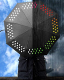 🔥Colour Changing Umbrella Folding Fashion Waterproof Travel Brolly Rain Drop