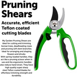 Pruning Shears Strong Carbon 8" Garden Hand Pruner Secateurs Plants Tool Set