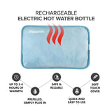 🔥Electric Hot Water Bottle Rechargeable Heat Pad Plush Warmer Massaging Luxury