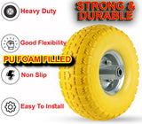 10" Heavy Duty Solid Rubber Tyres Wheel Replacement Puncture Proof Sack Truck