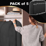 5x101cm Garment Carrier Bag Suit Coat Clothes Dress Cover Protector Storage Bags