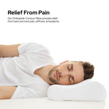 Contour Memory Foam Pillow Neck Back Support Orthopaedic Firm Head My Pillows