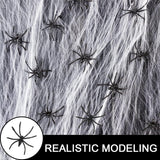 4x Large Stretchy Spider Webs Cobweb 20 Spiders Scary Halloween Party Decoration