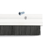 🔥Door Aluminium Draught Excluder Brush Strip Bar 25 mm Heat Seal Energy Savings
