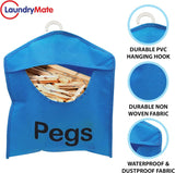 2x Clothes Peg Bag Washing Line Laundry Hanging Storage Basket Fabric Holder