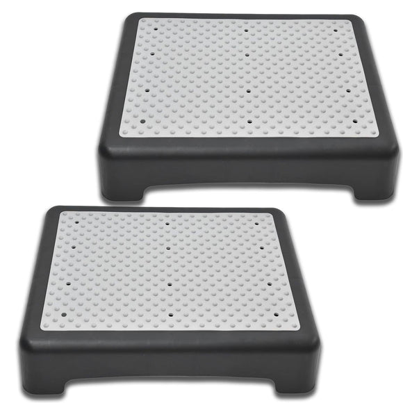 2x Anti Slip Half Step Platform Disability Aid Door Walking Outdoor Indoor
