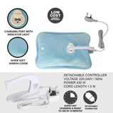 🔥Electric Hot Water Bottle Rechargeable Heat Pad Plush Warmer Massaging Luxury