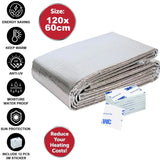 Radiator Insulation Foil Heat Back Reflector Sheet Energy Saving Panel Window
