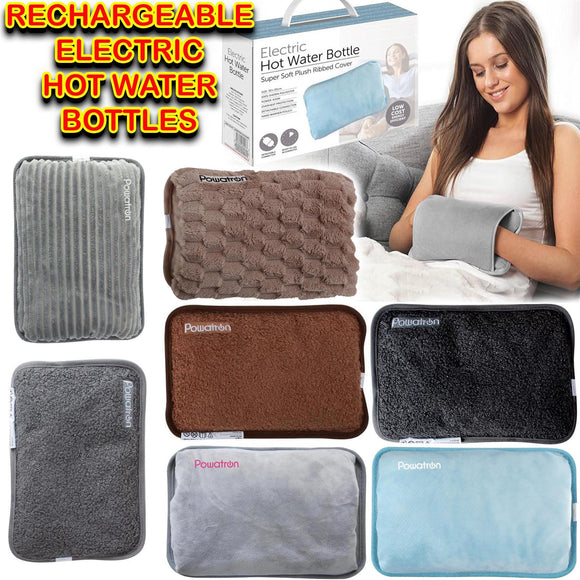 🔥Electric Hot Water Bottle Rechargeable Heat Pad Plush Warmer Massaging Luxury