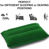 Air Inflatable Camping Pillow Travel Cushion Back Neck Lumbar Support Waterproof