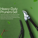 🔥Tree Loppers Pruner Shears & Folding Saw Pruning Set Branch Gardening Tool Kit